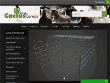 Tablet Screenshot of cactuscorrals.com